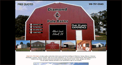 Desktop Screenshot of diamondlpolebarns.net