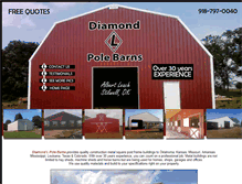 Tablet Screenshot of diamondlpolebarns.net
